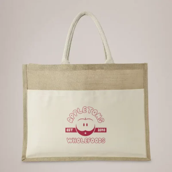 Custom Large Jute Tote Bags