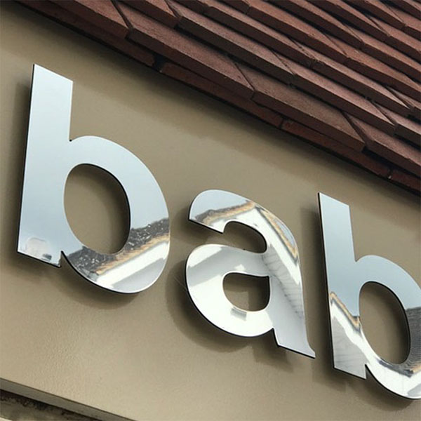 flat Cut letters